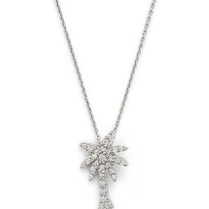 Roberto Coin Sparkling Silver Palm Necklace